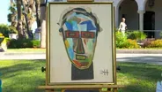 Appraisal: Clementine Hunter Abstract Portrait, ca. 1960