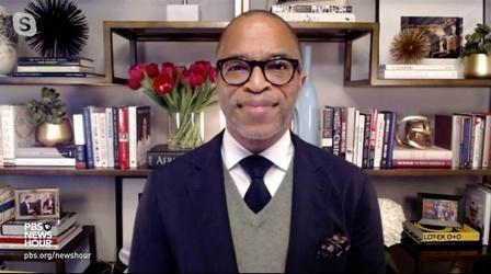Video thumbnail: PBS NewsHour Brooks and Capehart on Biden’s first month as president