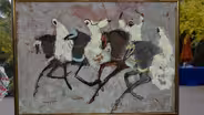 Appraisal: Hassan El Glaoui Tempera Painting