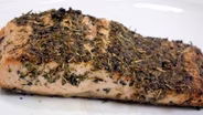 Garfield's Famous Herb Encrusted Salmon - Kate's Quick Bites