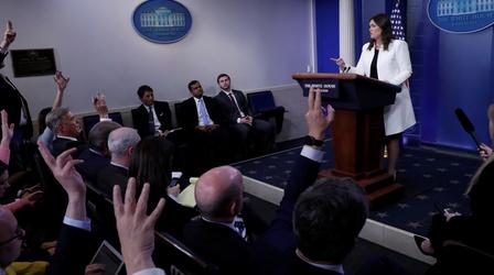 Video thumbnail: PBS NewsHour News Wrap: White House says Trump treason comment was joke