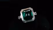 Appraisal: Art Deco Emerald and Diamond Ring, ca. 1930