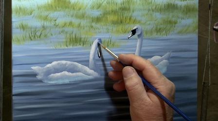 Video thumbnail: Painting with Wilson Bickford Wilson Bickford "Swan Duet" Part 2