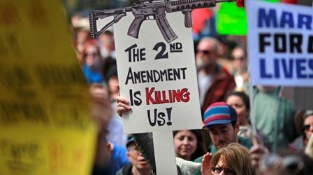 Video thumbnail: PBS NewsHour Students speak on gun violence at the March for Our Lives