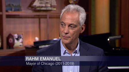 Video thumbnail: Chicago Tonight Former Mayor Rahm Emanuel on Trump Impeachment Inquiry