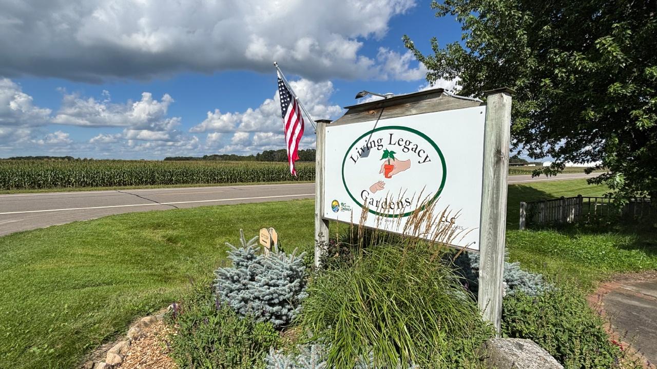 The beautiful Living Legacy Gardens in Staples, Minnesota, are maintained by dedicated staff.