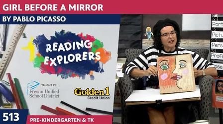 Video thumbnail: Reading Explorers PK-TK-513: Girl Before A Mirror by Pablo Picasso