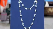 Appraisal: René Lalique Glass & Silk Necklace, ca. 1920
