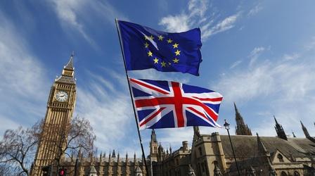 Video thumbnail: PBS NewsHour 'Political meltdown' grips UK after May's Brexit defeat