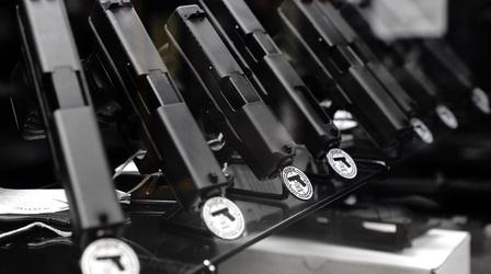 Video thumbnail: PBS NewsHour Biden pushes for more background checks on gun purchases