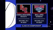 Class 3A — Estherville Lincoln Central Midgets vs. Ballard Bombers