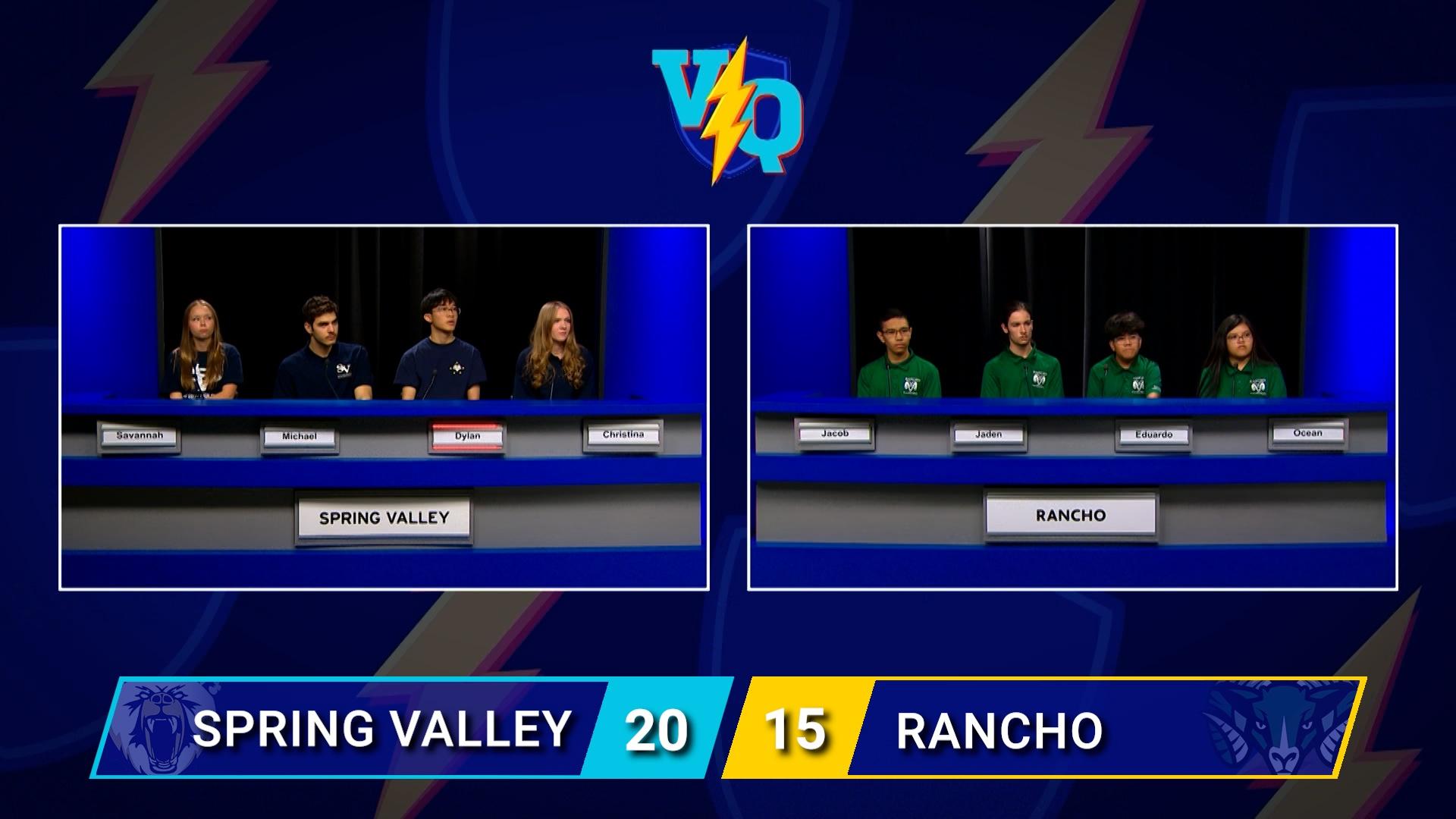 Varsity Quiz kicks off 2026 with Spring Valley High School vs. Rancho High School in the Semifinals.