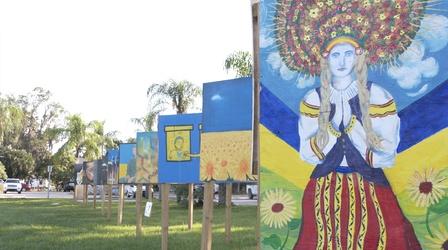 Video thumbnail: Spotlight on the Arts Murals for Ukraine | Alliance for the Arts