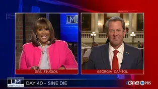 Governor Brian Kemp sits with Host Donna Lowry on Sine Die