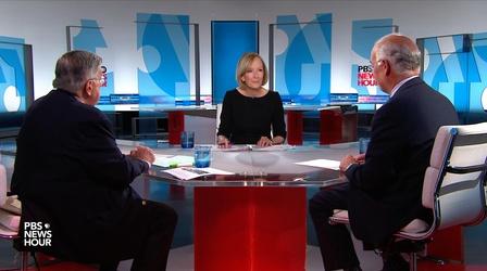 Video thumbnail: PBS NewsHour Shields and Brooks on Democratic debate, Bolton’s departure