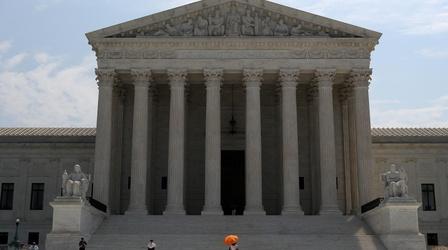 Video thumbnail: PBS NewsHour Justices mull church-state separation in school funding case