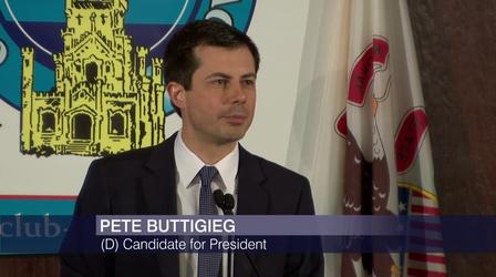 Video thumbnail: Chicago Tonight Mayor Pete Buttigieg Campaigns in Chicago
