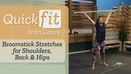 Broomstick Stretches for Shoulders, Back & Hips