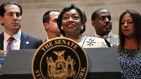Video thumbnail: New York NOW Senate Democrats "Stand Up" to President Trump