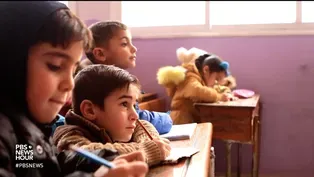 Air strikes don't deter these Syrian school-goers