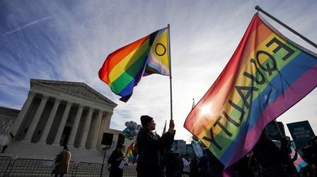 Video thumbnail: PBS NewsHour Supreme Court considers rights of same-sex couples