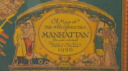 Video thumbnail: Antiques Roadshow Appraisal: 1926 C.V. Farrow Manhattan Poster Map