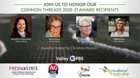 Video thumbnail: Valley PBS Specials Common Threads Award Ceremony 2020-21 Preview