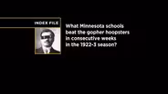 Index File | Gopher Cager Woes in the Twenties