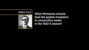 Index File | Gopher Cager Woes in the Twenties