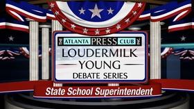 Video thumbnail: Atlanta Press Club STATE SCHOOL SUPERINTENDENT DEBATE (2018)