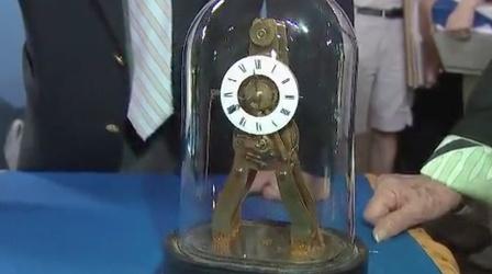 Video thumbnail: Antiques Roadshow Appraisal: Pierret Mini Skeleton Clock, ca. 1850