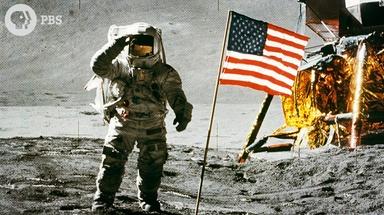 next to neil armstrong flag
