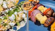 Tofu Pineapple Skewers & Mexican Street Corn