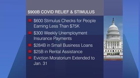 Video thumbnail: Chicago Tonight Stimulus Checks: What Round Two Could Mean for the Economy