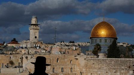 Video thumbnail: PBS NewsHour Israeli airstrikes kill two amid unrest over Jerusalem