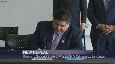 Video thumbnail: Chicago Tonight Illinois Repeals HIV Criminal Transmission Law