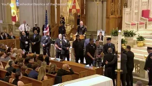 Funeral of firefighter Augusto Acabou, killed in Port Newark