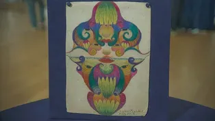 Appraisal: 1959 Minnie Evans Crayon & Graphite Drawing