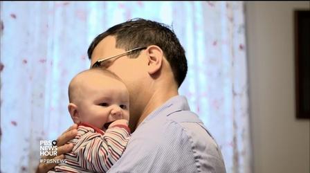 Video thumbnail: PBS NewsHour Dad pitches baseball teams on wooing their newest fan