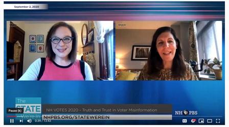 Video thumbnail: The State We're In 9/2/2020 - Truth and Trust in Voter Misinformation