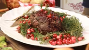 Herb-Crusted Beef Tenderloin with Red Wine Reduction