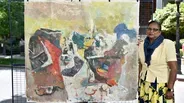 Appraisal: Paul Burlin Oil Painting, ca. 1950