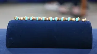 Appraisal: French Turquoise & Diamond Bracelet, ca. 1960