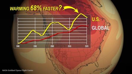 Video thumbnail: Weathered Why Is The U.S. Warming Faster Than Average?