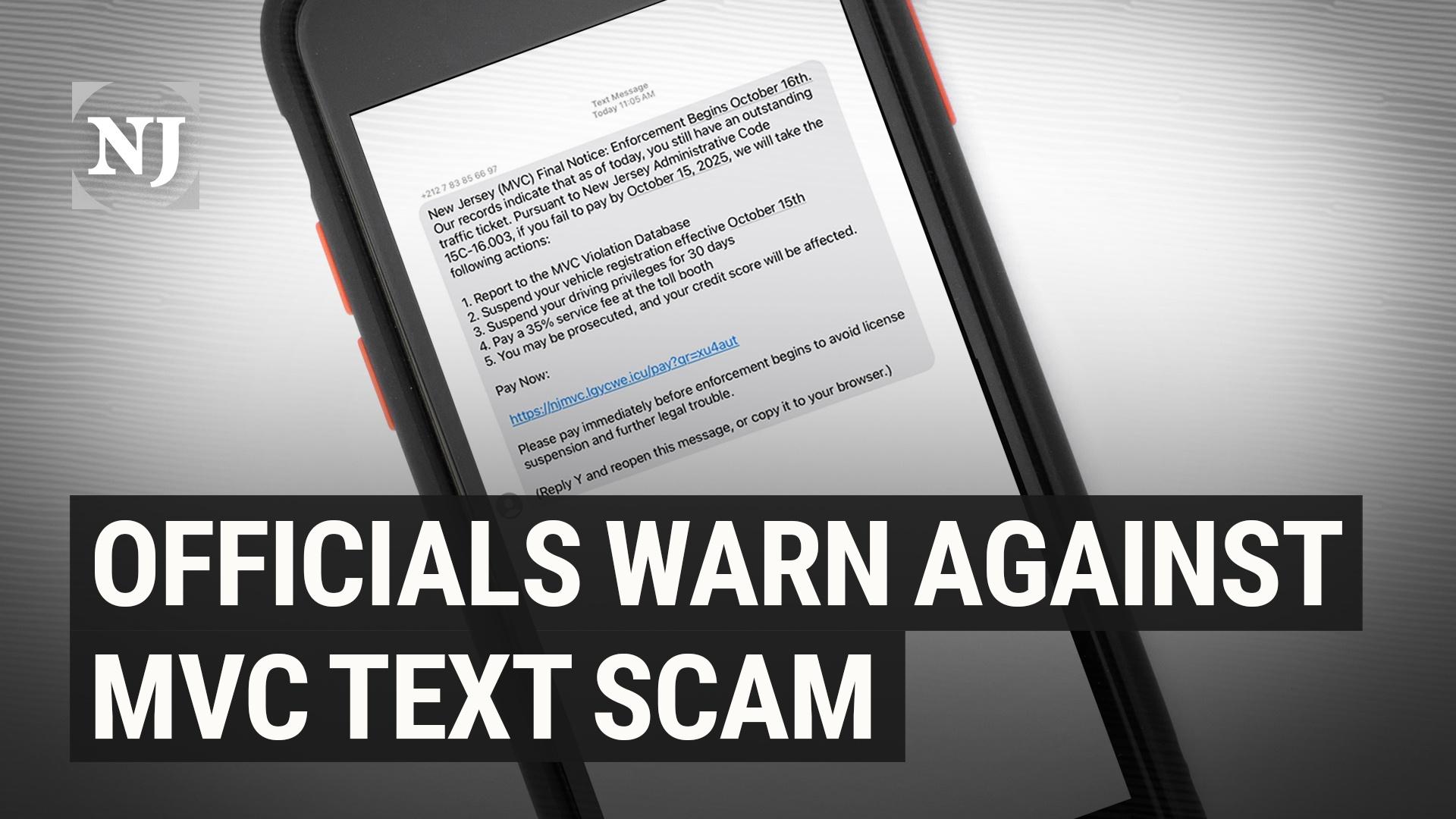 Beware of state MVC text scams | Video | NJ Spotlight News