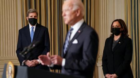 Video thumbnail: PBS NewsHour Biden confronts climate crisis with new executive orders