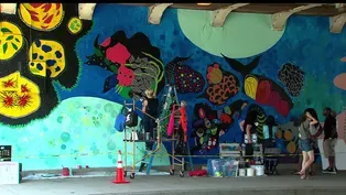 New Mural Brightens Lake Shore Drive Underpass
