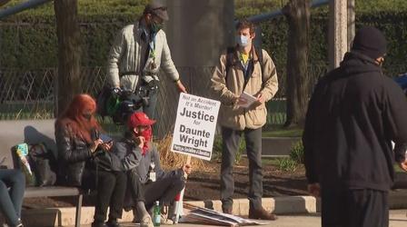 Video thumbnail: Chicago Tonight Protesters Gather Downtown in Wake of Daunte Wright Shooting