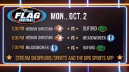 GHSA Flag Football Week 1: Hebron Christian, Meadow Creek, Buford