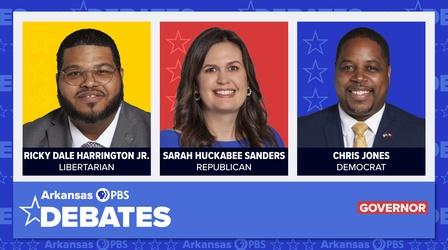 Video thumbnail: Arkansas PBS Debates Election 2022: Arkansas PBS Debates – Governor